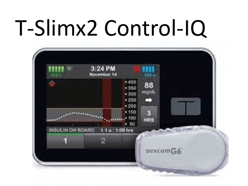 t:slim X2 pump and CGM sensor components