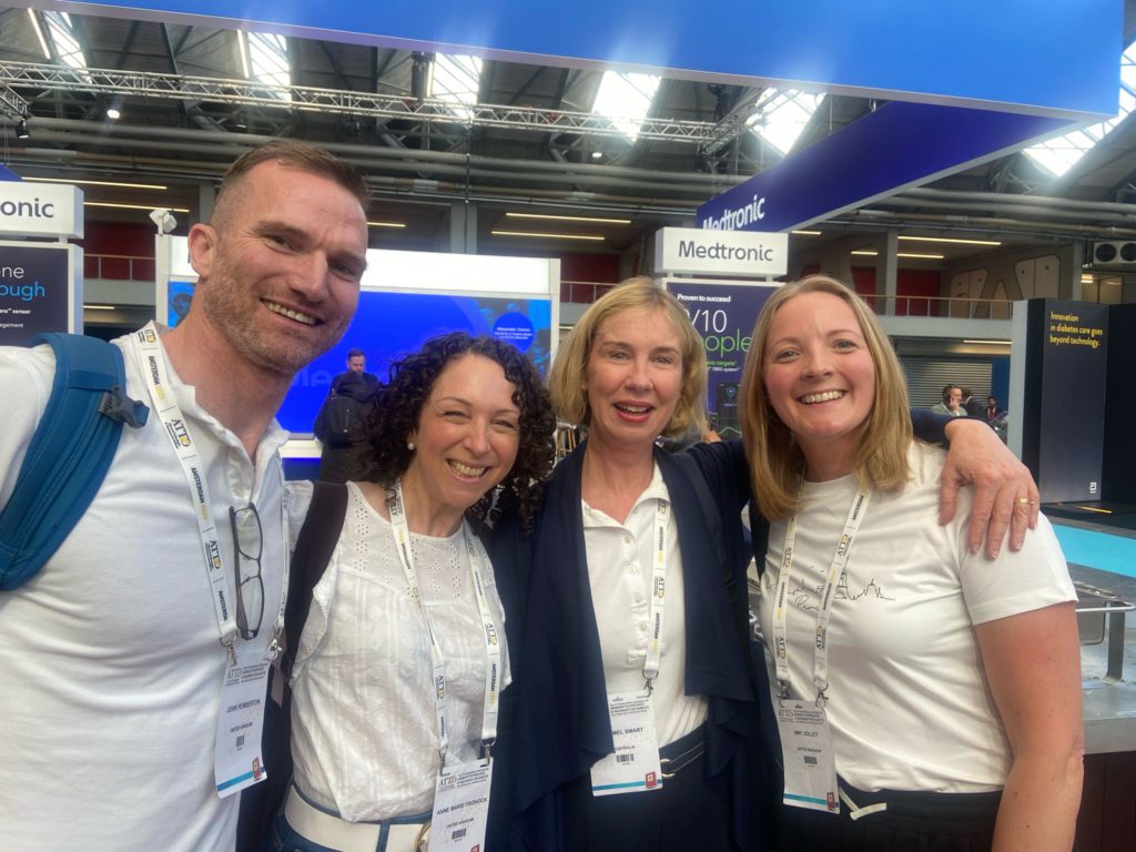 John Pemberton with dietitians at ATTD 2025 conference in Amsterdam — The Glucose Never Lies®