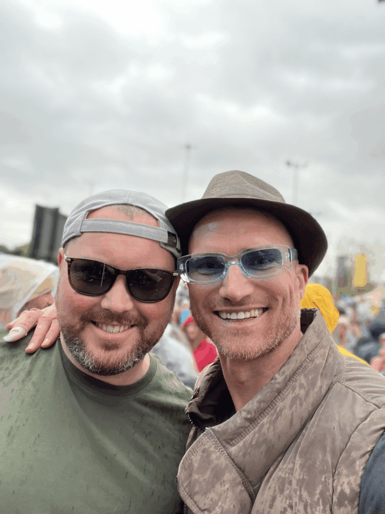 John and his best friend Andy — both diagnosed with inattentive ADHD in July 2025, both finally understanding why the world had always felt harder to navigate than it should