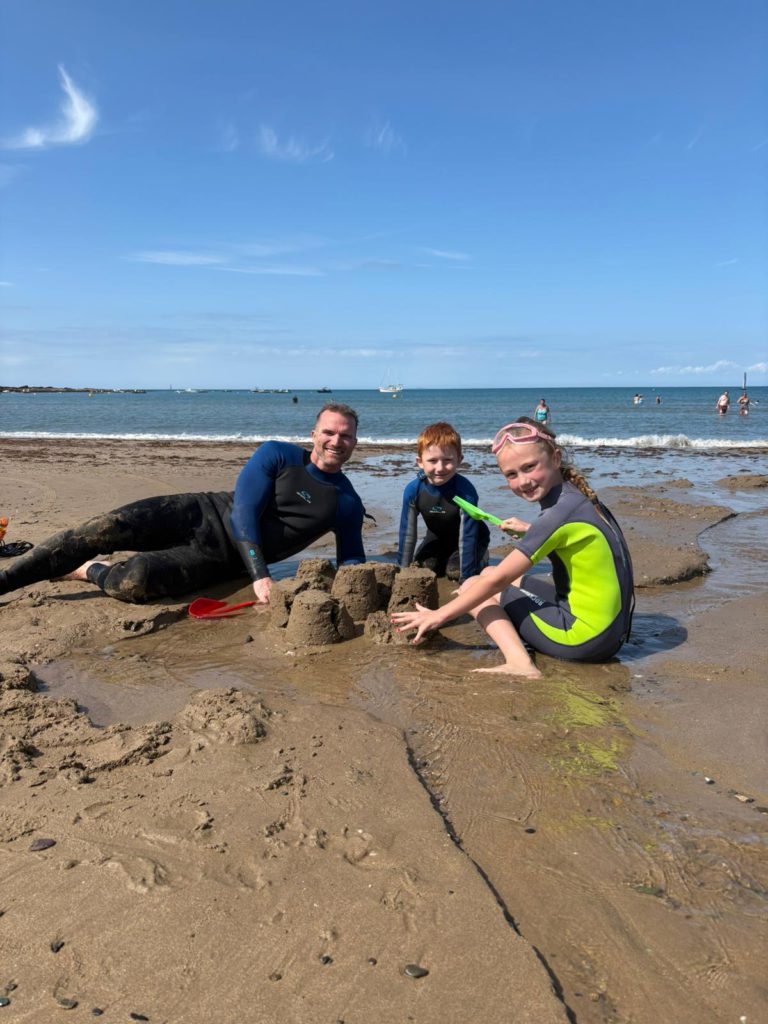 John and Grace on the Wales holiday — a trip he had been dreading that became a milestone, his movement restored and his smile genuine again