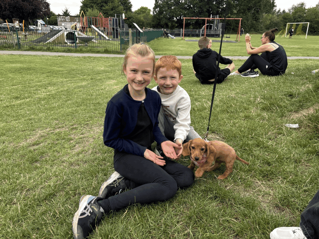 John with Grace and Jude — the children whose unconditional love was the anchor that kept him going through the darkest months