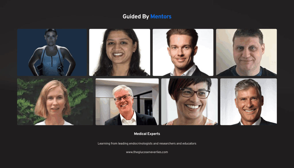 Illustration from GNL showing concept of being guided by mentors in type 1 diabetes management