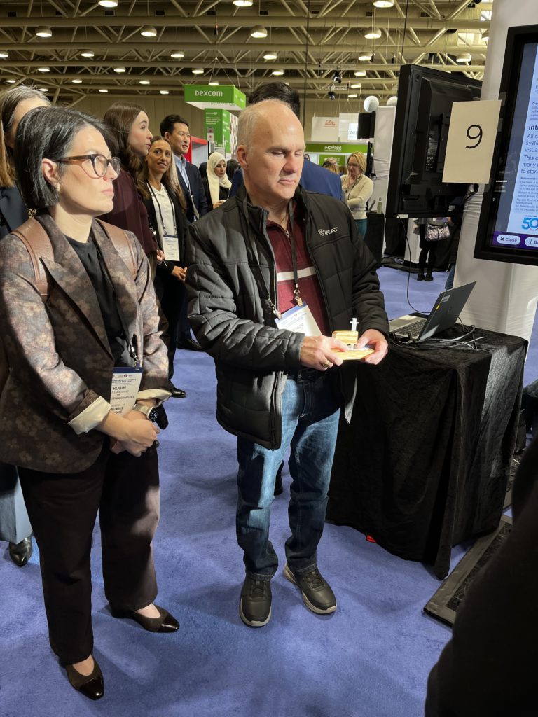 Roger demonstrating his fully tactile AID workflow — operating the Loop system entirely non-visually