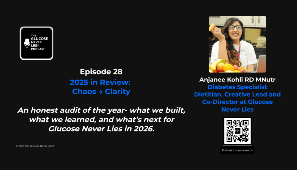 Episode 28 cover image — Glucose Never Lies 2025 year in review