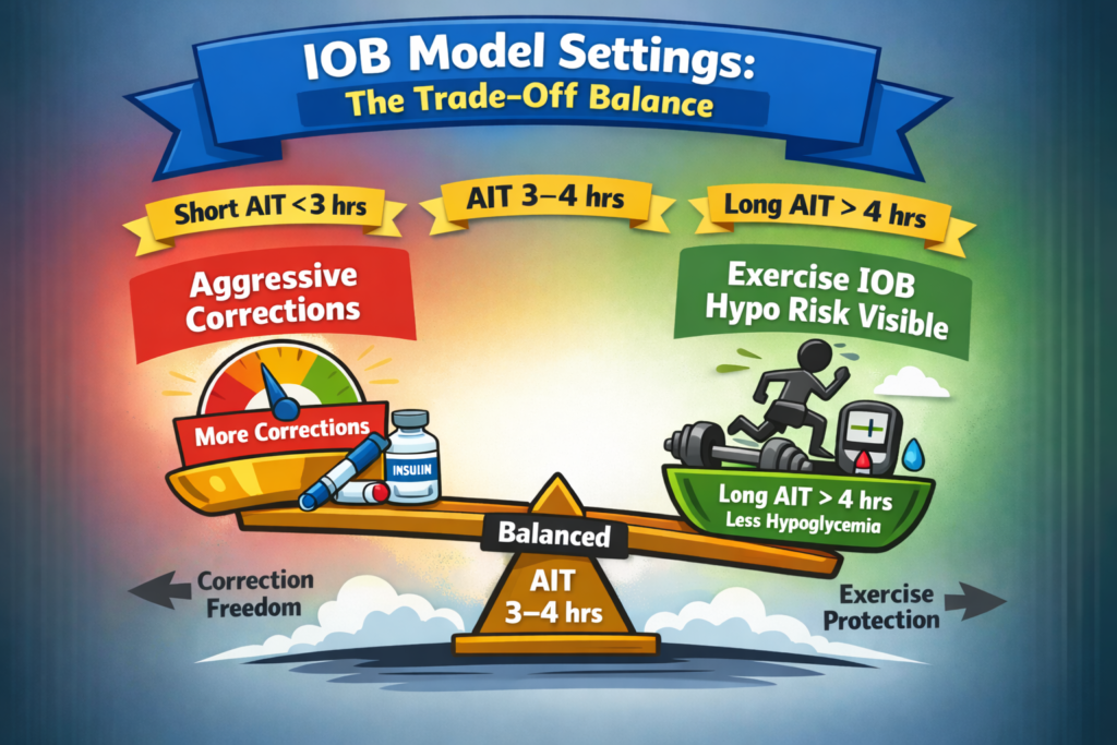 The two jobs IOB is currently asked to do: correction behaviour regulation and physiological exposure representation