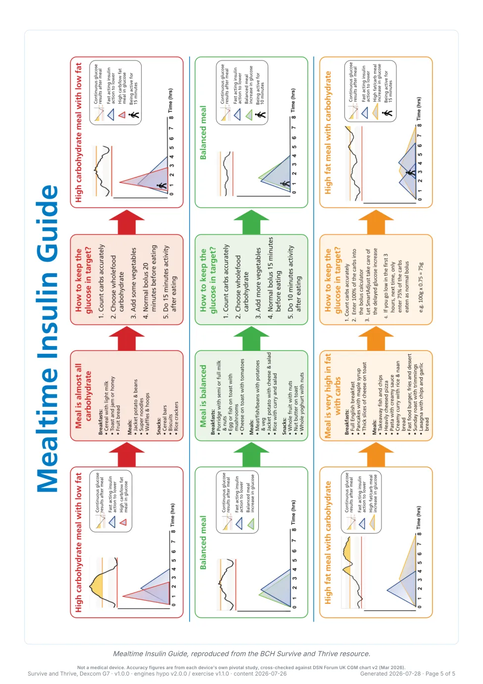 Side 5: the Mealtime Insulin Guide