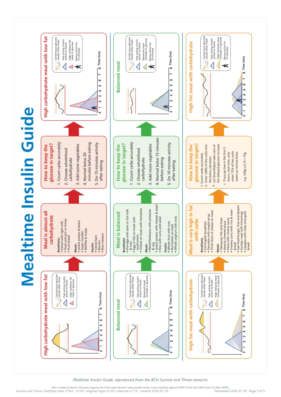 Side 5: the Mealtime Insulin Guide