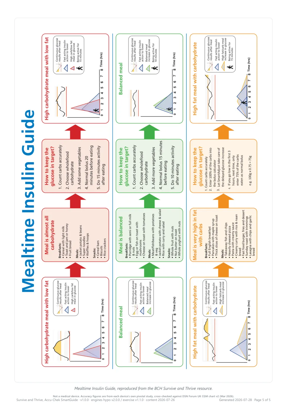 Side 5: the Mealtime Insulin Guide